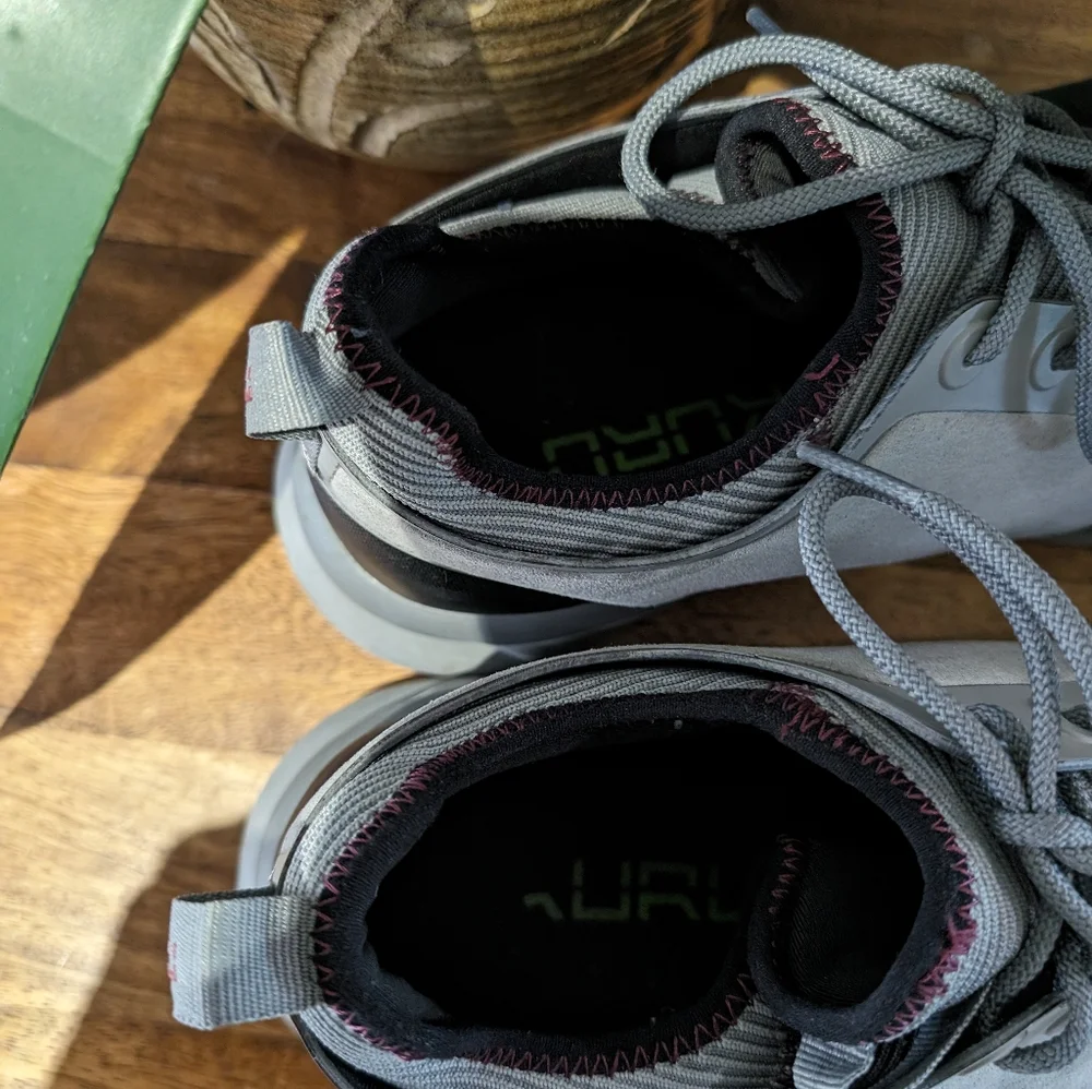 KURU men's SNEAKER ATOM GREY MESH ATHLETIC COMFORT SHOES size 10_5